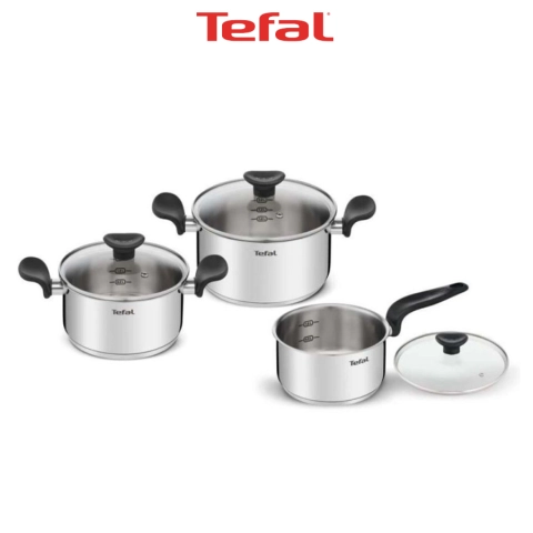 Bộ nồi inox Tefal Primary 16/20/24cm (E3086S74)