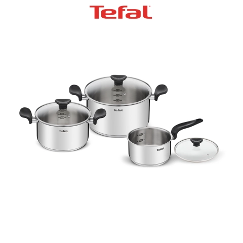 Bộ nồi inox Tefal Primary 16/18/20cm (E308S674)