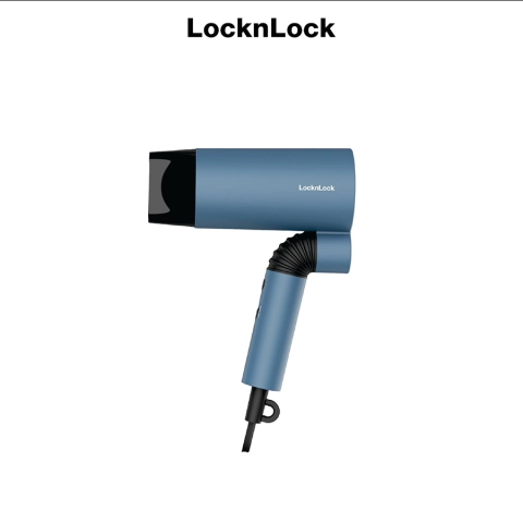 Máy sấy tóc 2 chế độ nóng , mát Locknlock Hair dryer 1600W- Màu xanh ENA166BLU