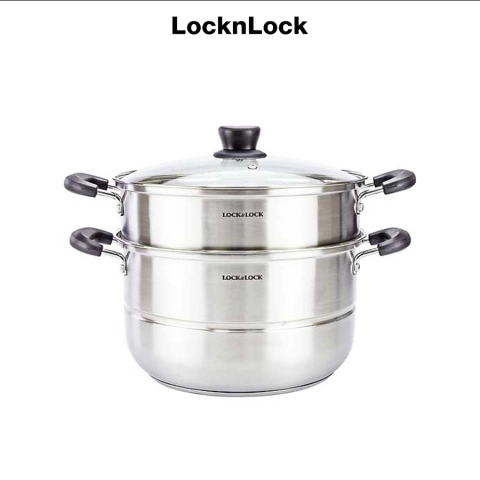 LLH1282 - Nồi hấp 2 tầng bằng Innox Lock&Lock 28cm - LLH1282