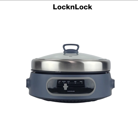 Nồi điện đa năng nhãn hiệu LocknLock Multi Cooker With SS Pot 220-240V, 50/60Hz, 1300-1500W, 4L - EJP542