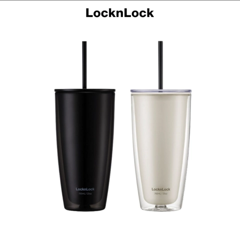 Ly nhựa hai lớp LocknLock Rainbow Double Wall Cold Cup 750ml - HAP507