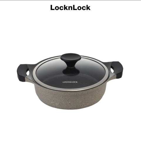 Nồi LocknLock Stone 2 tay cầm 24cm - LCA6242D-IH