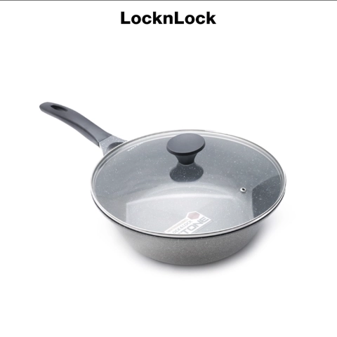 Chảo sâu lòng LocknLock Stone kèm nắp thủy tinh 30cm - LCA6305D-IH